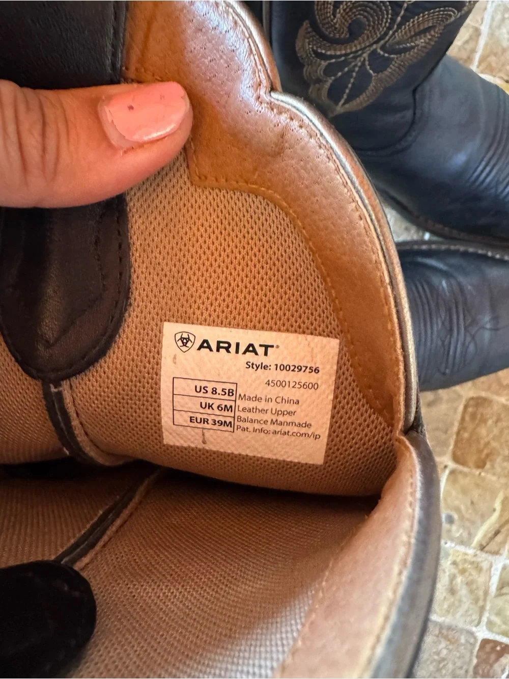 Black ariat boots